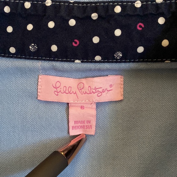 Lilly Pulitzer Button Down Poplin Shirt Dress Sz 6 see measurements - Picture 3 of 17